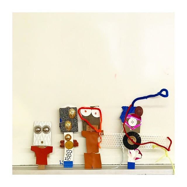 Collage puppets by Aidan, Ilu and Irya