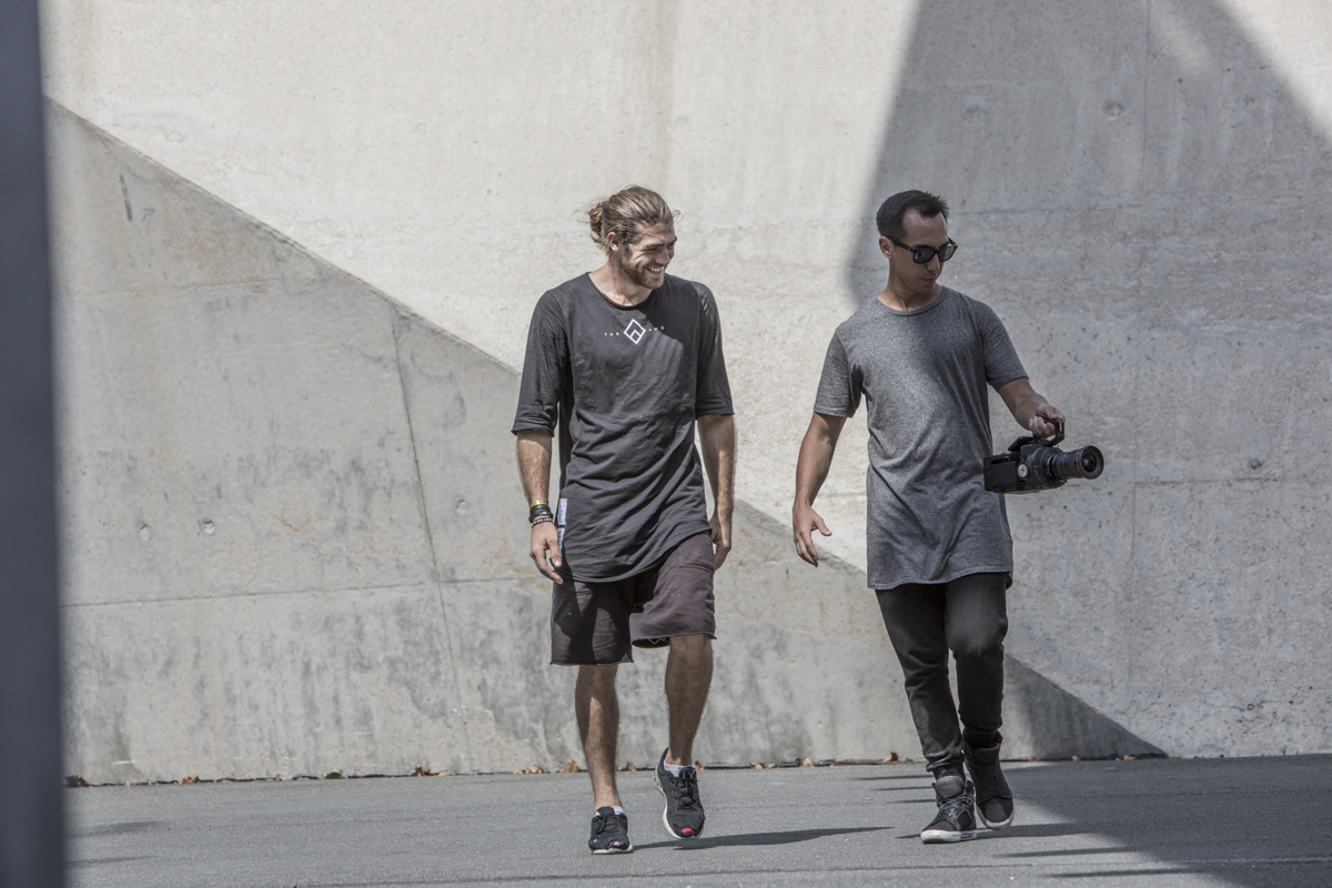 Dom and Anan looking back on the shot. 