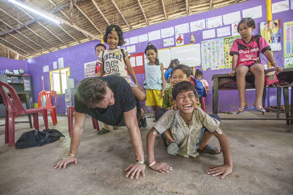 March 2016 - Koh Chang, Thailand - At the Cambodian Kids Care. 