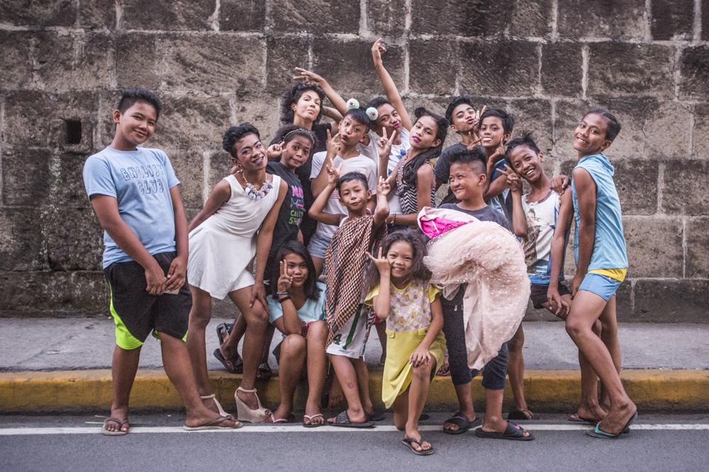 Me with the models, stylists and friends. Photo: Rory Rebustes
