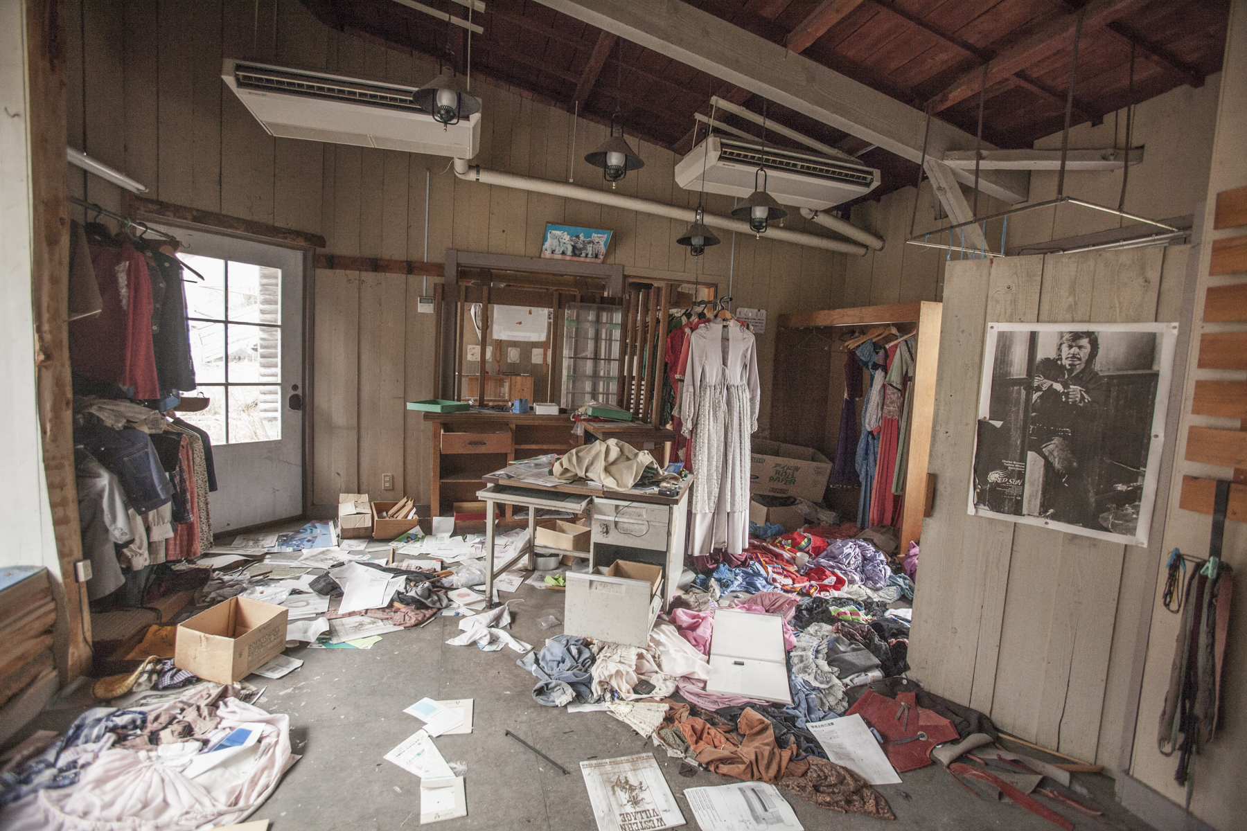 Photo studio in shambles.