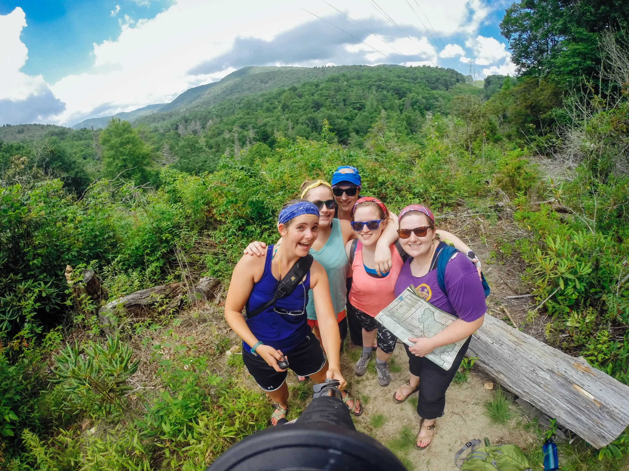 GoPro Selfie at the view, on the way to Rider Falls.