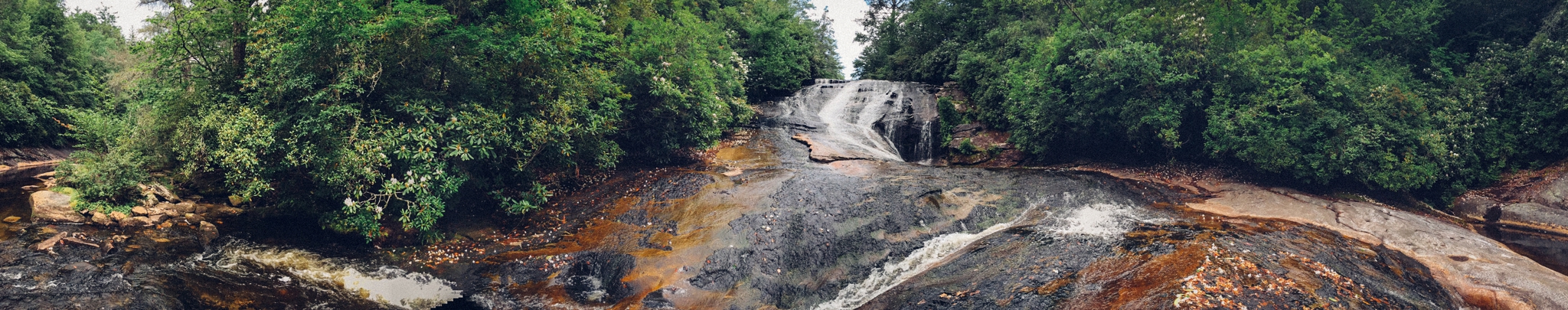 iPhone panorama of Warden Falls.