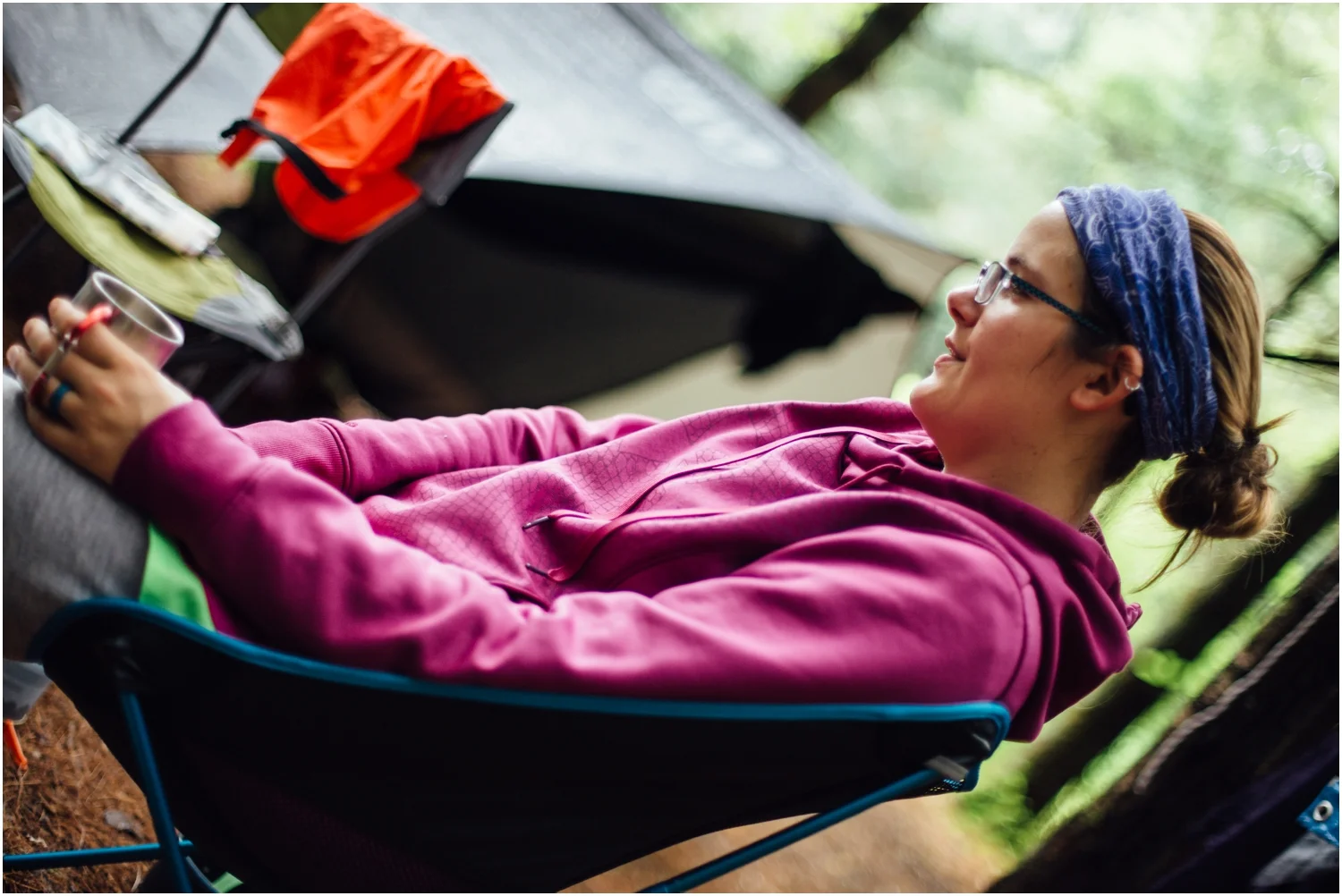 Coffee in the morning- my favorite! Excuse the weird bun! Photo by Elizabeth.