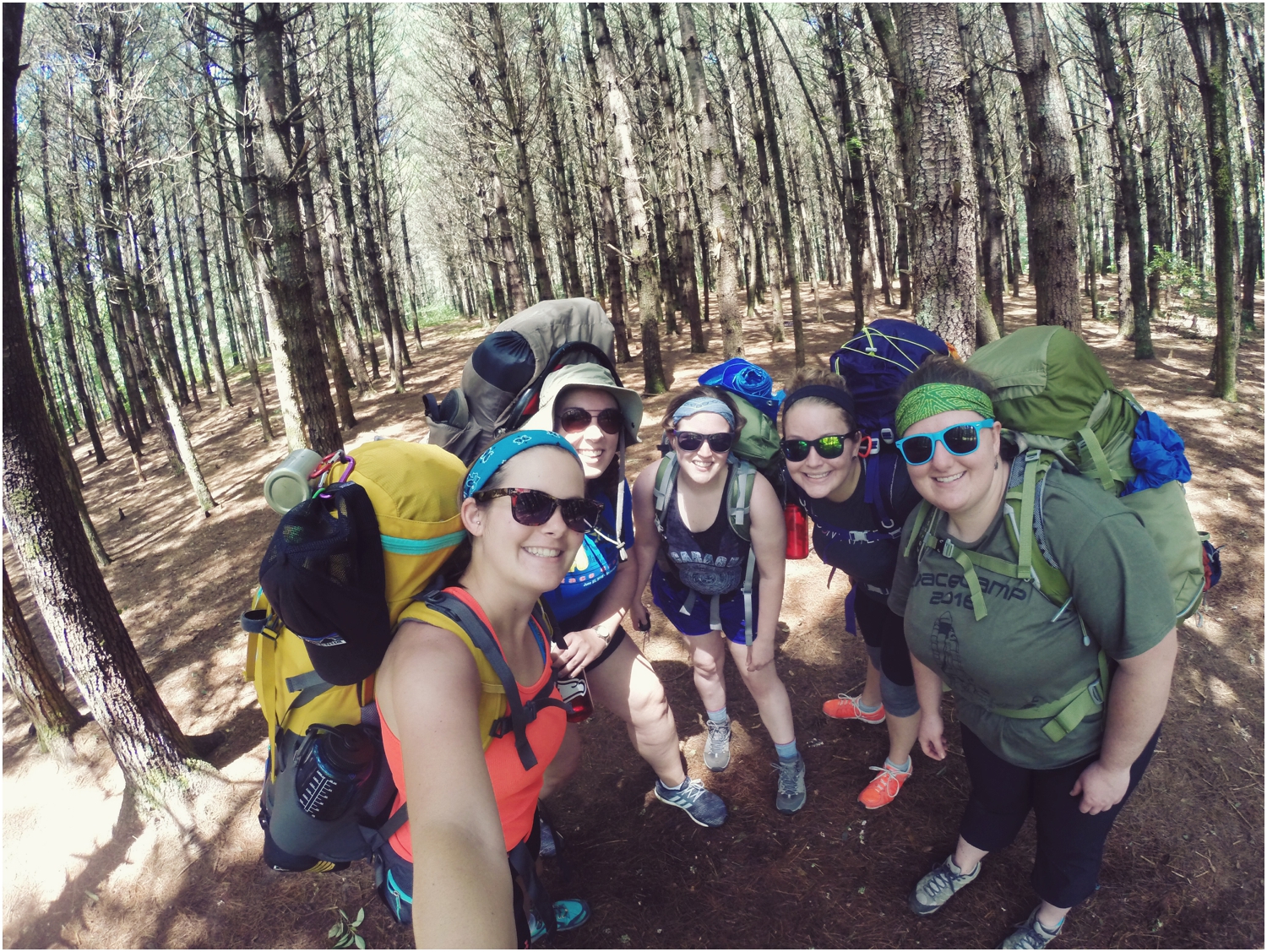 A photo before we leave camp!