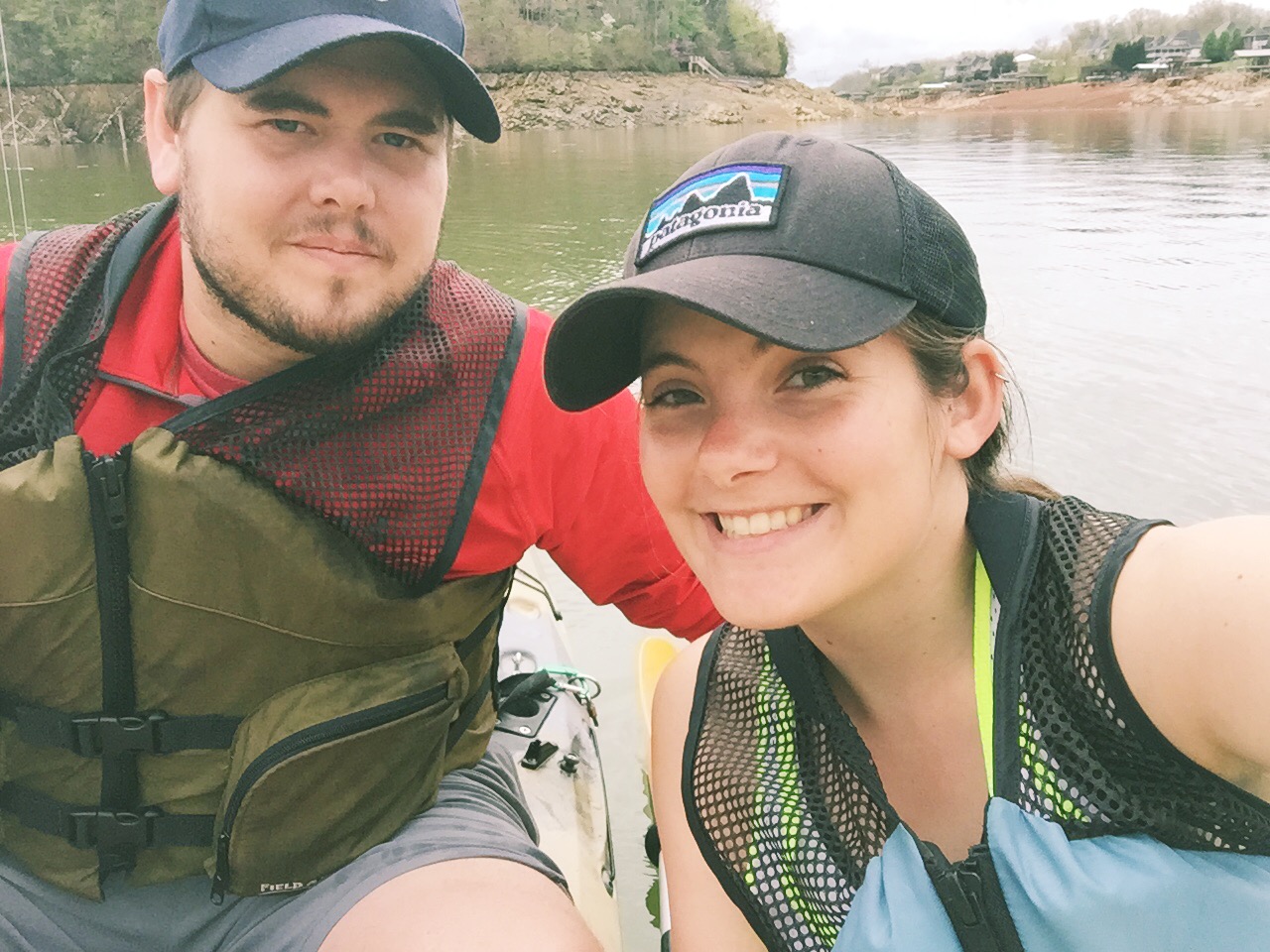  Kayaking with my husband, Andrew. 