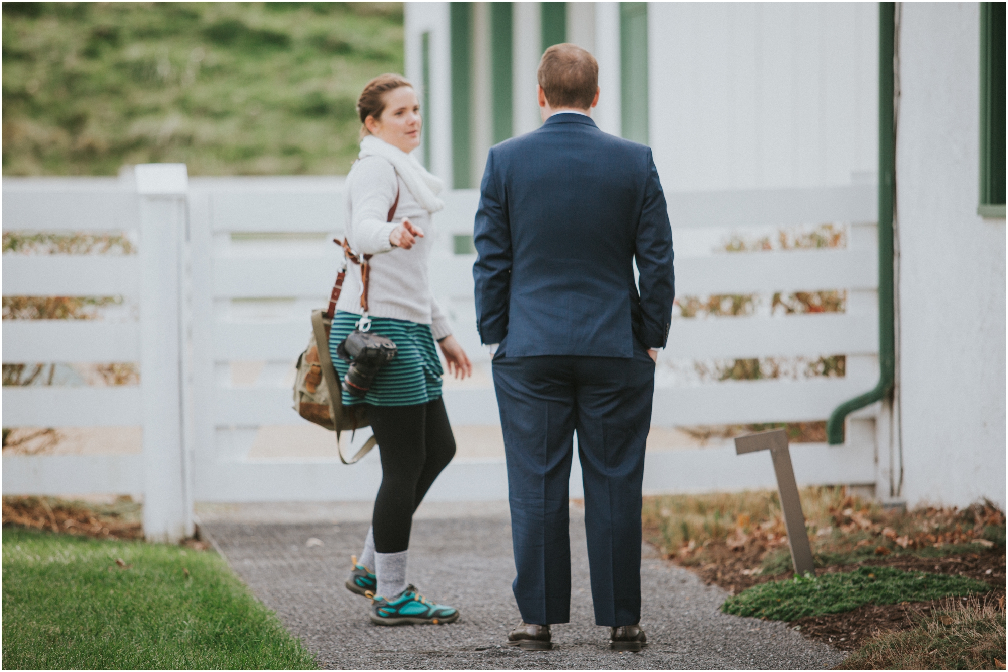 Photographed Lyndsey's wedding... the green dress made another appearance- this time with hiking shoes! (It was freezing!)