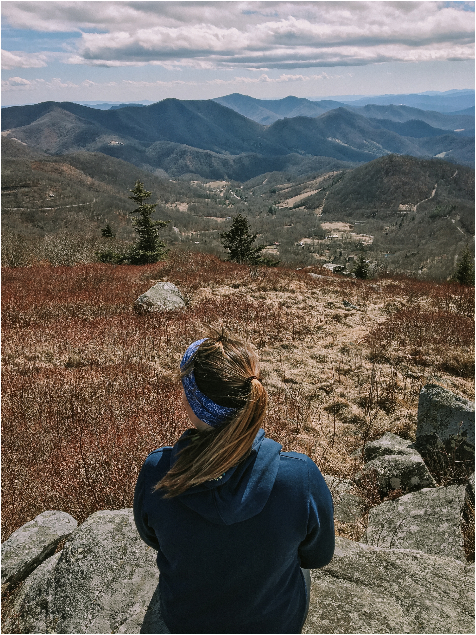  Hiking at Roan Mountain. 