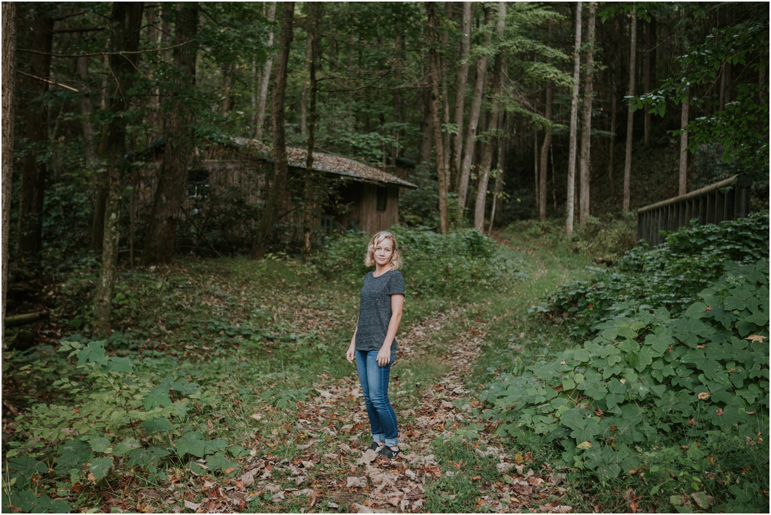 She helped me scout locations and test the light for an upcoming wedding at the Camp at Buffalo Mountain!