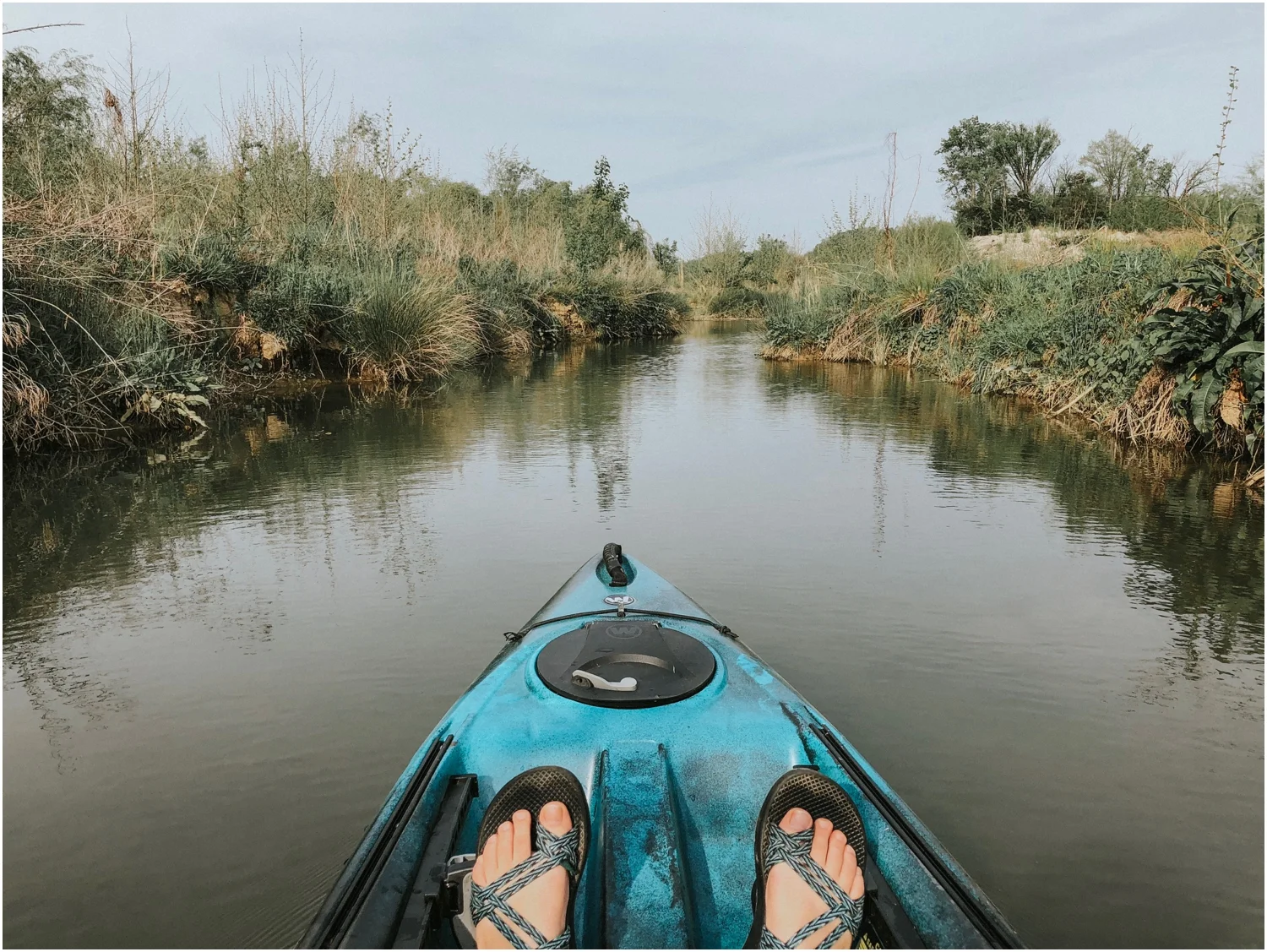 Summer downtime = kayak time on the lake.