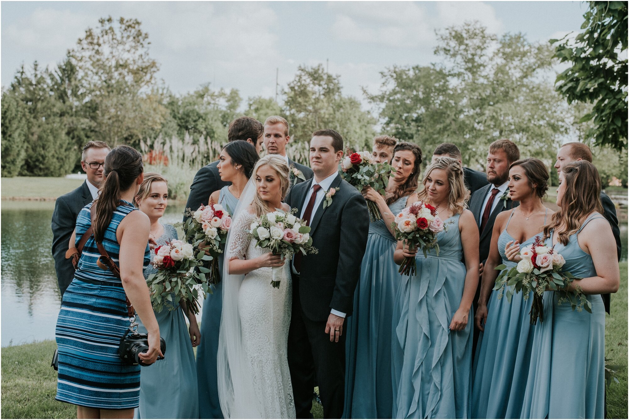   Directing the bridal party…   Photo: Kristen Jones  