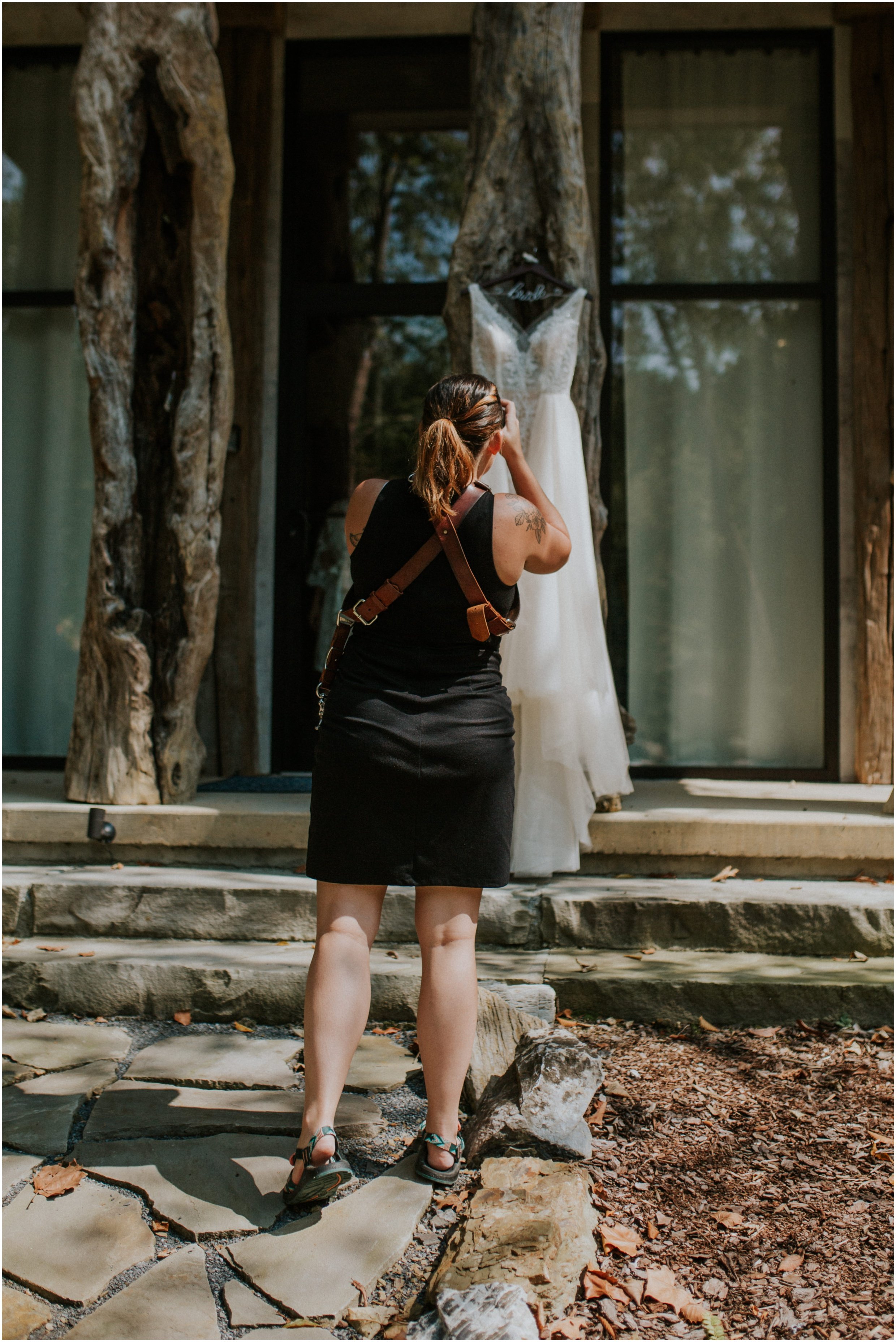 A little dress shot action at the Greek Cottage at Waterstone for Darren and Lyndsey's wedding!