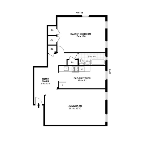Brooklyn Condo Floor Plan Before