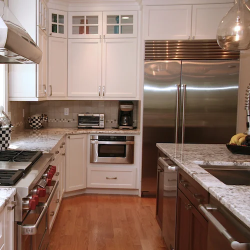 Built-in, counter-depth refrigeration.