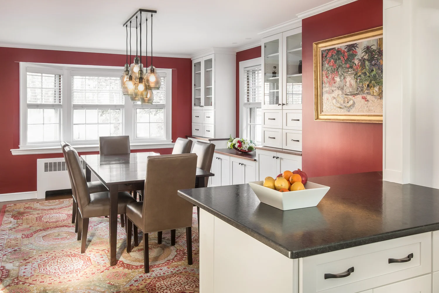 KitchenVisions | Open concept kitchen-dining with cool pendant.jpg
