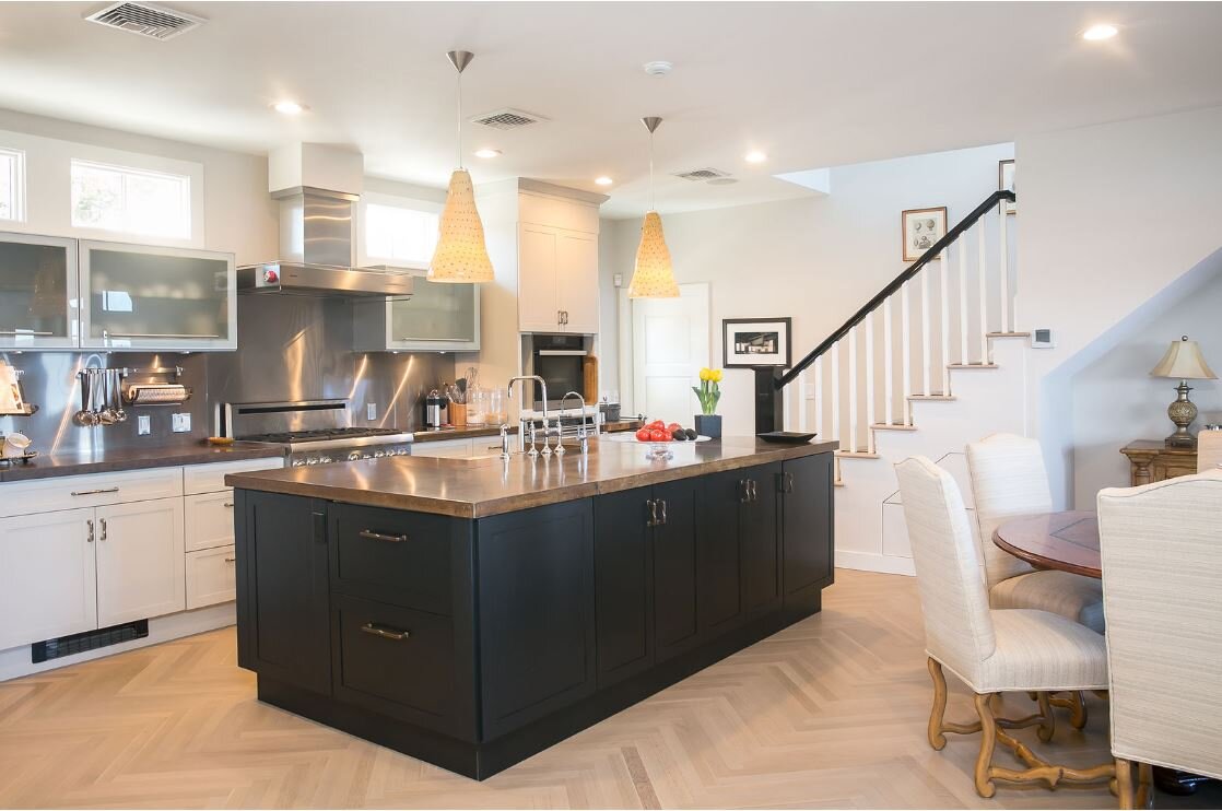 Rhode Island kitchen after paint refresh.