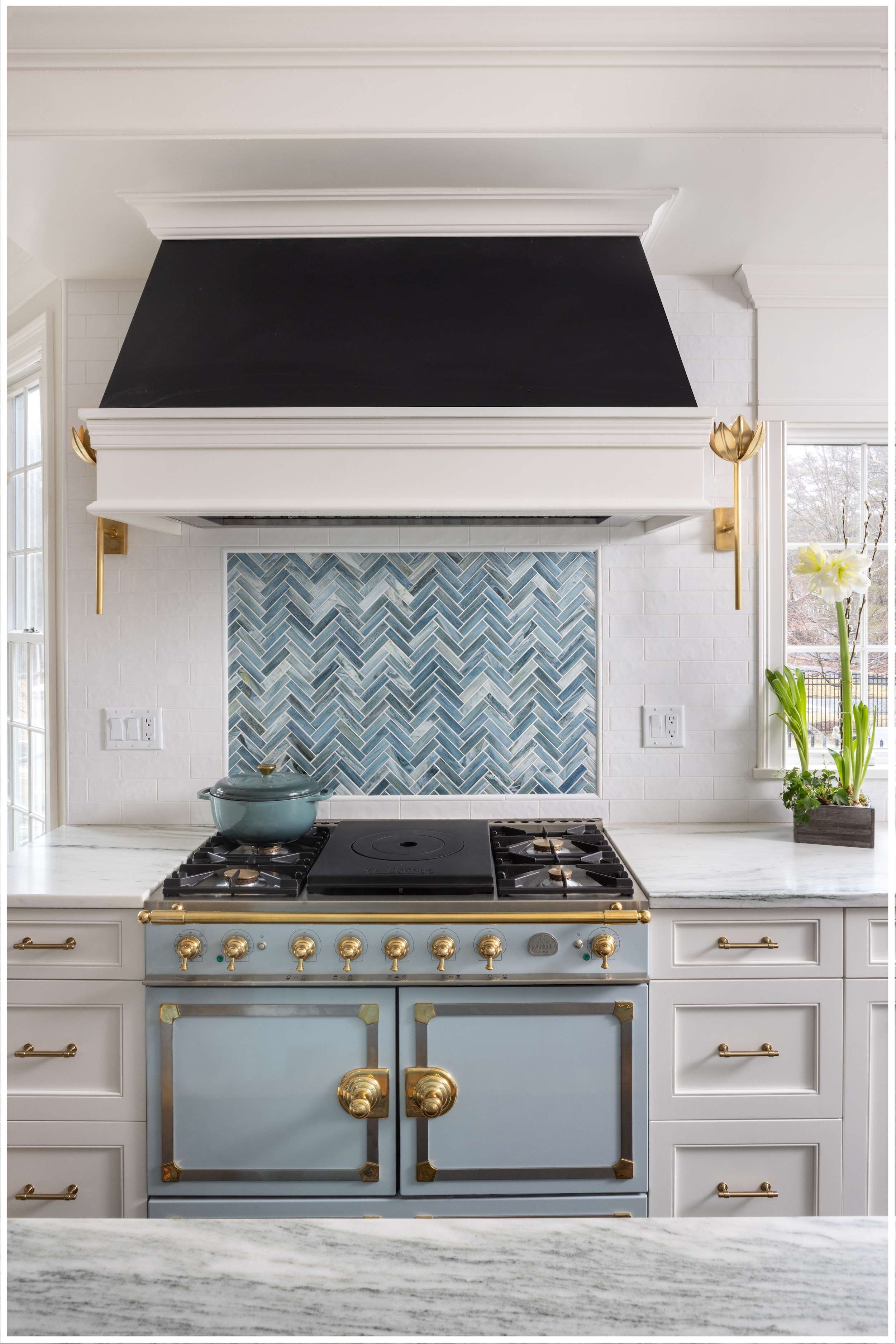 Fireside Gourmet Kitchen Range + Hood + Backsplash Detail Sudbury MA KITCHENVISIONS residential space planning kitchen design.jpg