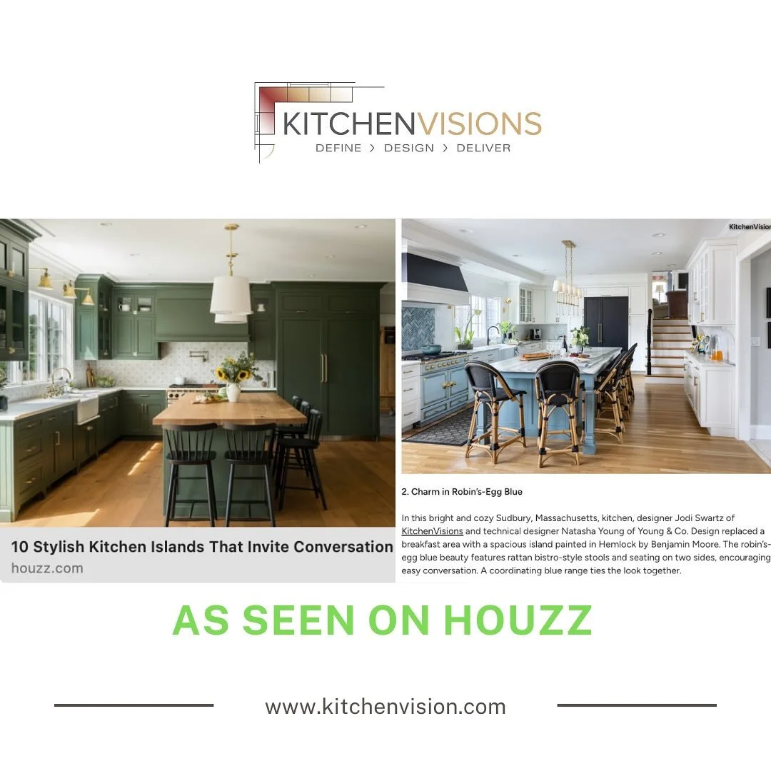 AS SEEN ON HOUZZ | 10 Islands That Invite Conversation included the island in our Fireside Gourmet Kitchen in Sudbury. See the link in our bio and full project on our website.
This island offers seating on one side and storage on the other, providing