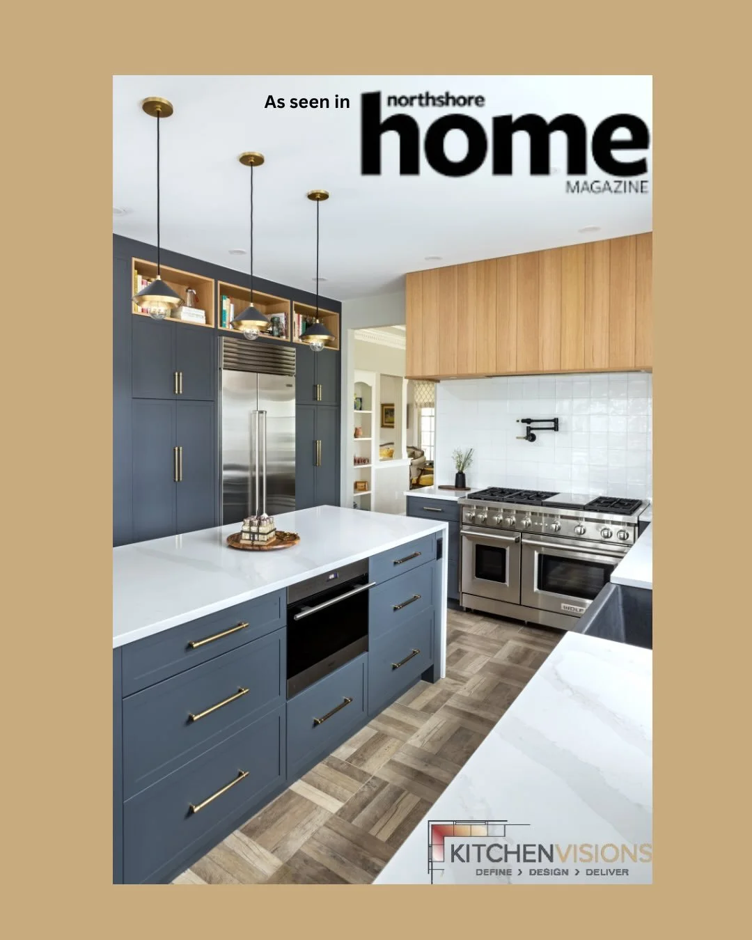 Lexington kitchen renovation as seen in Northshore Home Winter 2026 issue | Thank you to @northshorehomemag @nancyberry1687 @nystedtphotography @chicanhelp, Nancy Ruhling and our wonderful clients. 

We transformed this kitchen with new cabinetry, an