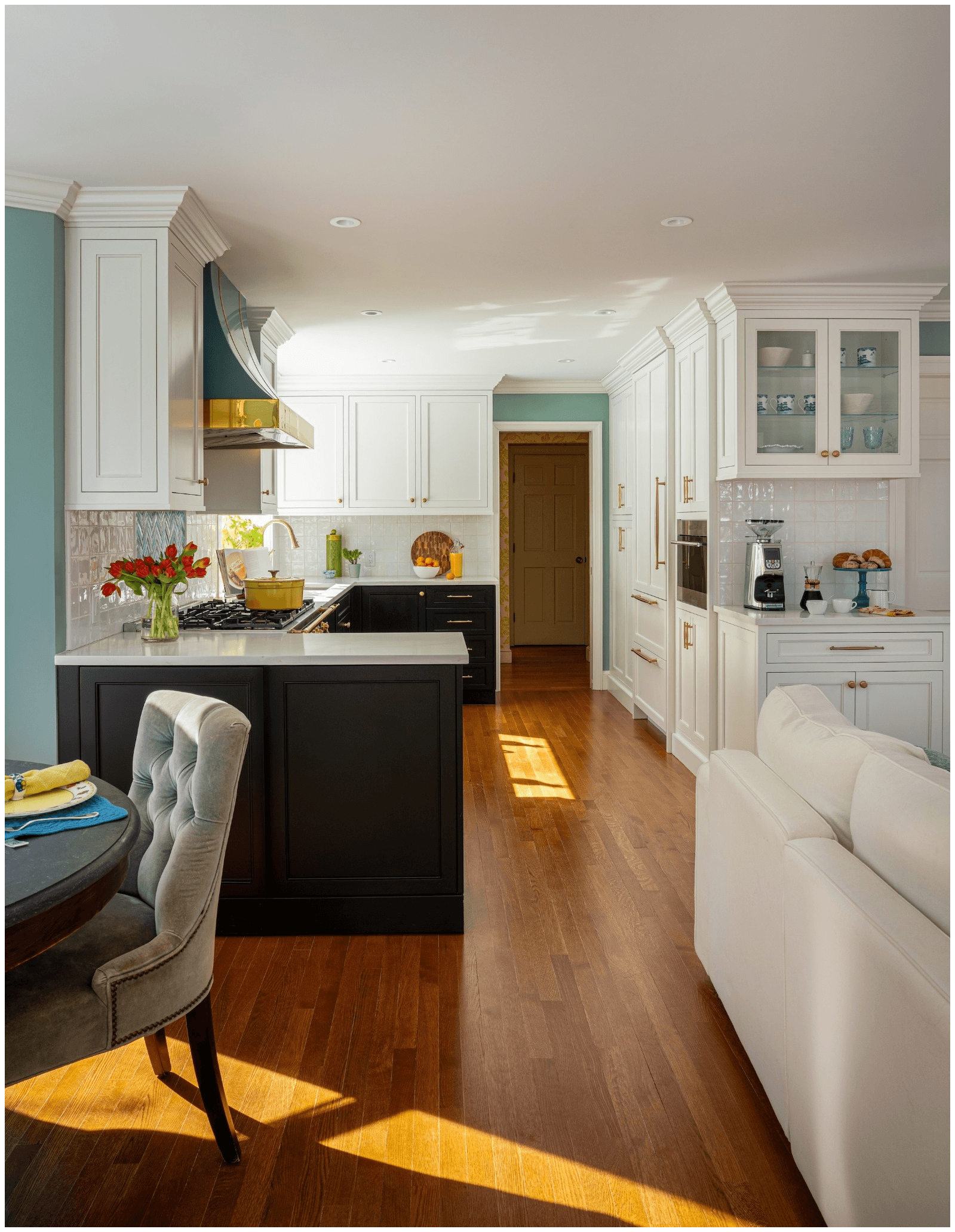 View towards hall Polished Open Concept Kitchen Brookline-10 KITCHENVISIONS-bordered.png