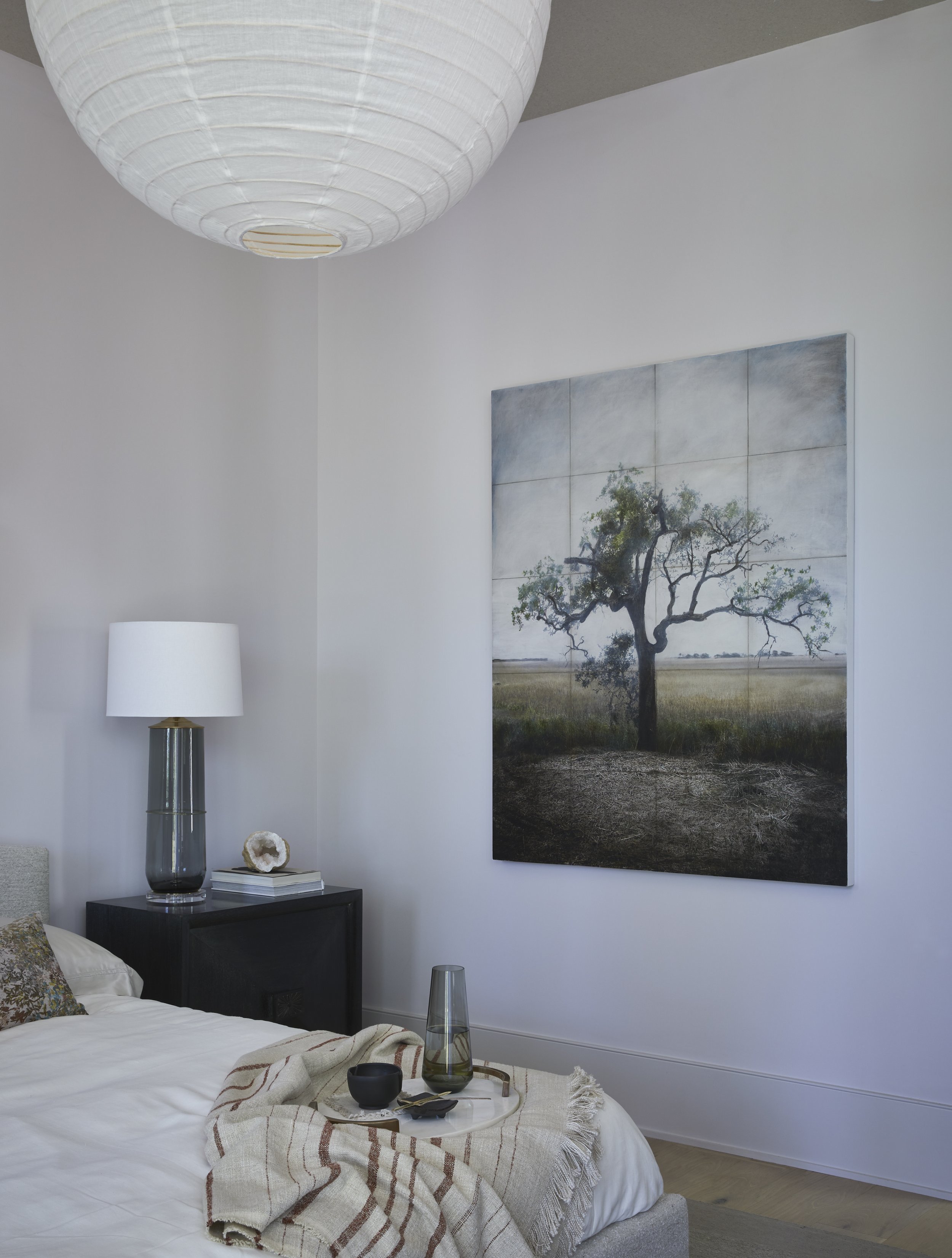 2021 serenbe showhouse | primary bedroom | john folsom custom art | kelly blackmon photography