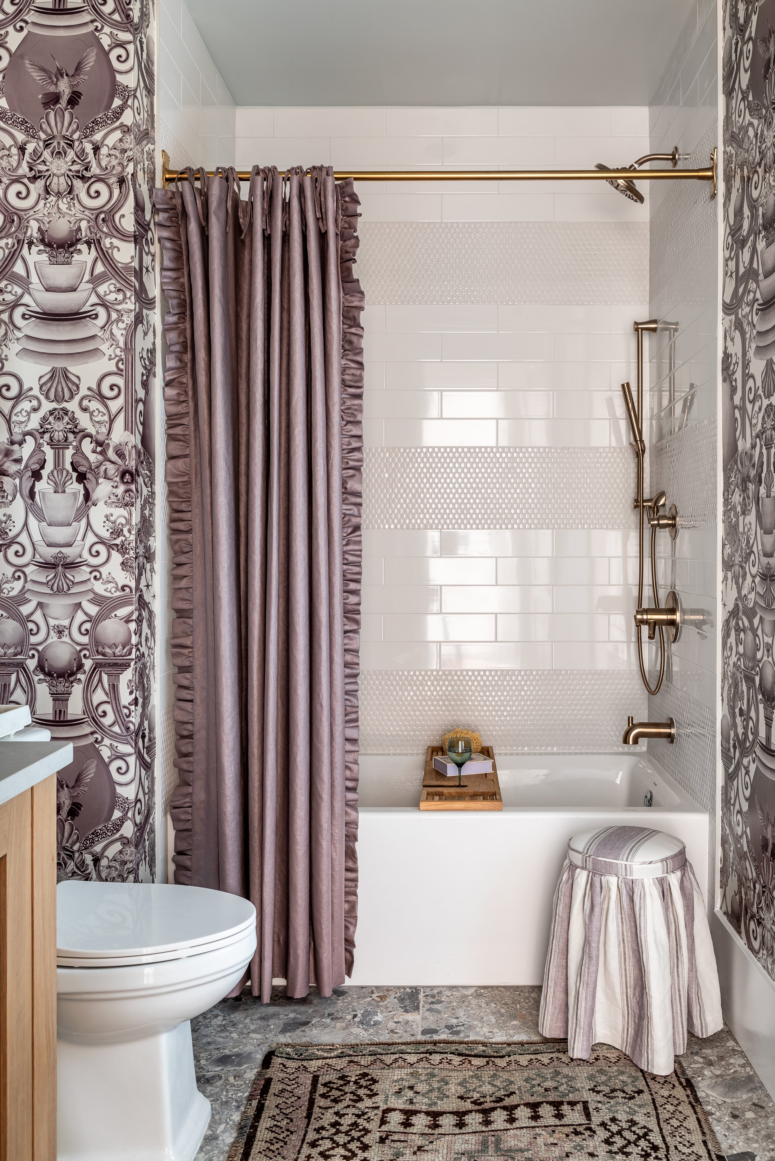 Terrace Bathroom shower | Serenbe Showhouse 2023 | Jeff Herr Photography