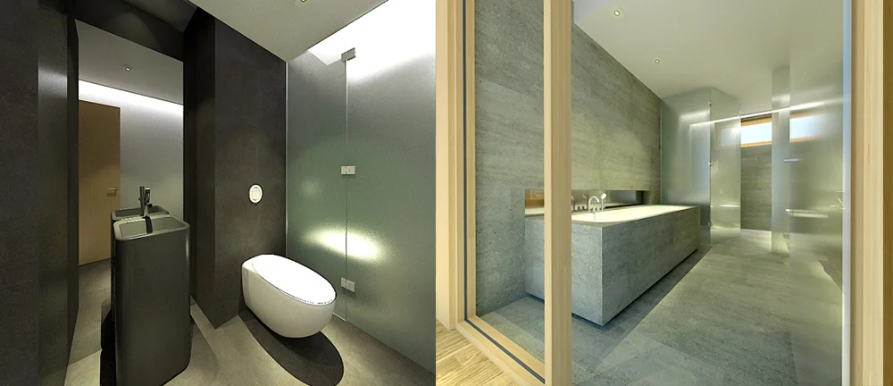 bathrooms, hill house