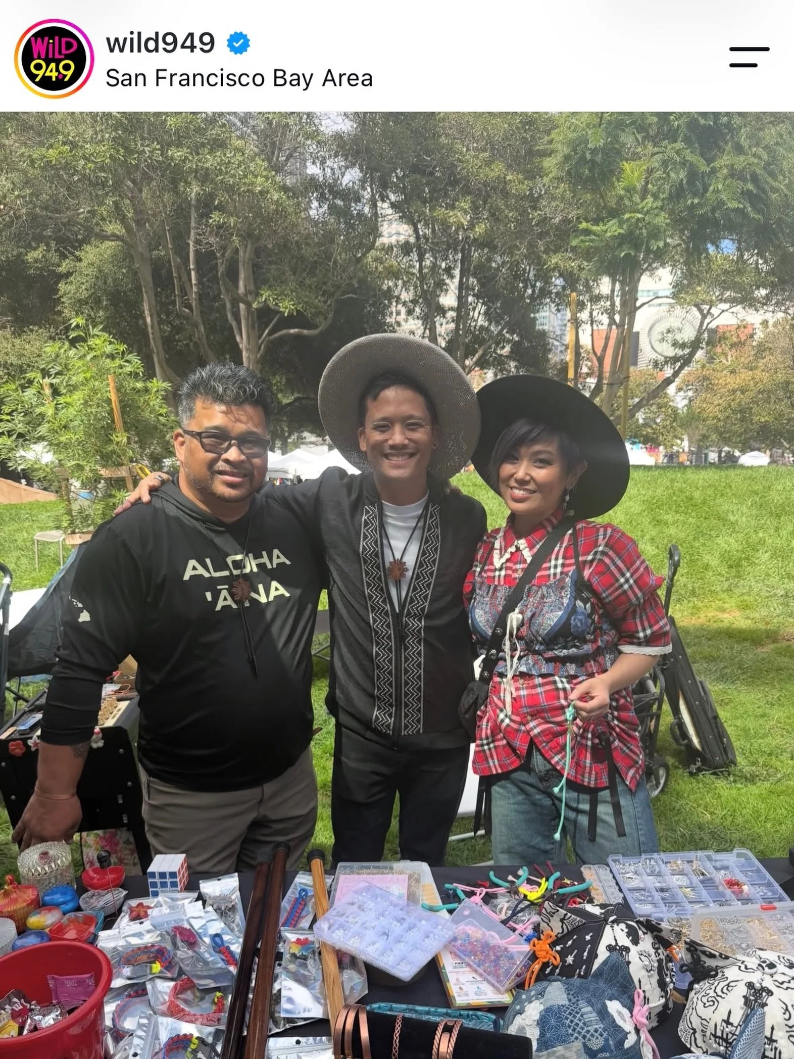 @wild949 came by and took a picture of us at @pistahansf over the weekend! I grew up having my car radio almost ALWAYS tuned to FM 9.49, so super cool roundabout moment 🤠