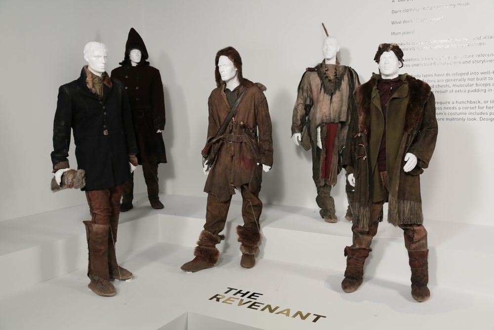  ÒThe RevenantÓ costumes by Jacqueline West, Academy Award nominee for Costume Design. These costumes can be seen in the 24th Annual "Art of Motion Picture Costume Design" exhibition, FIDM Museum, Fashion Institute of Design &amp; Merchandising, Los 