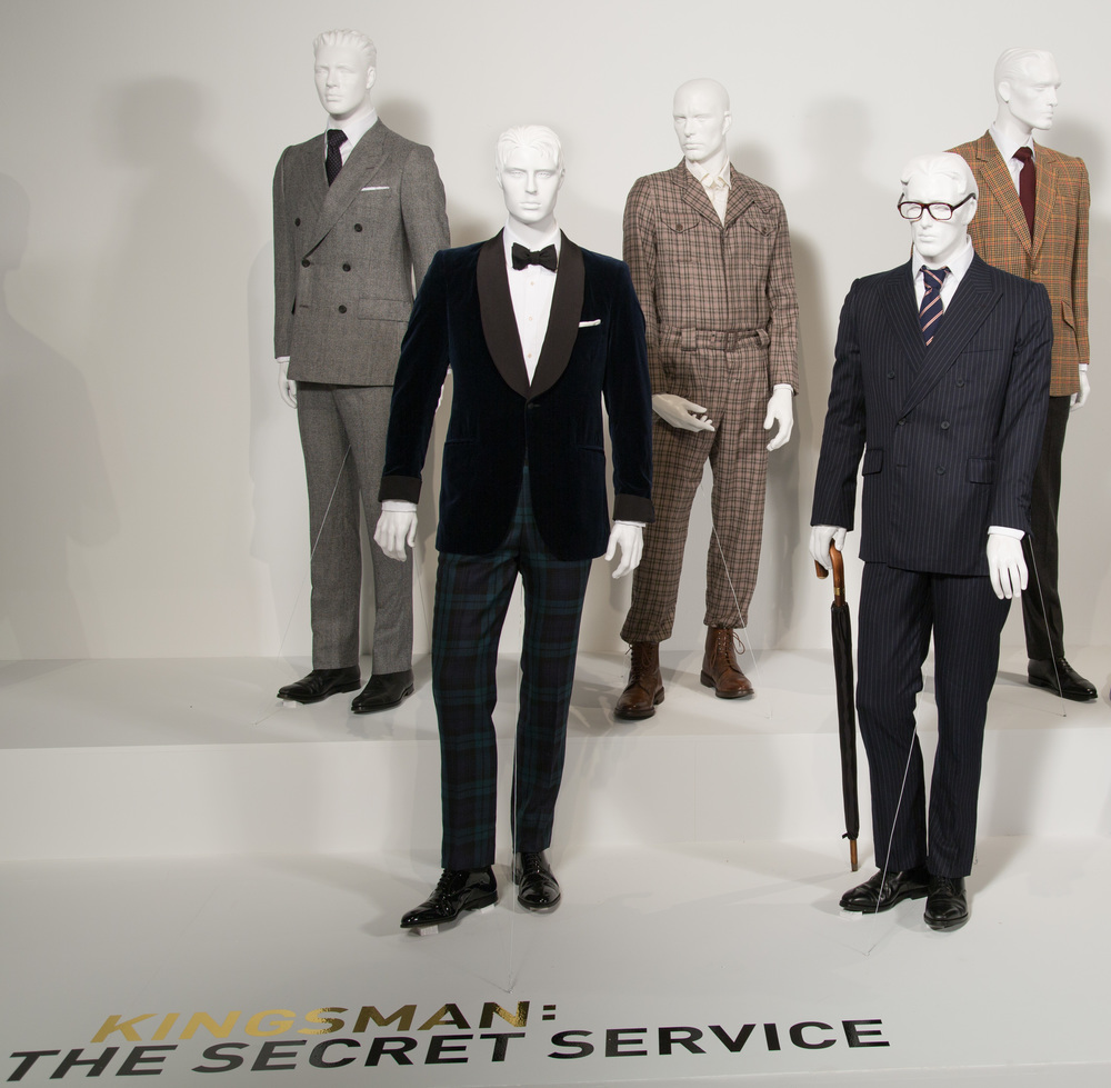  Kingmans: The Secret ServiceÓ costumes by Arianne Phillips. These costumes can be seen in the 24th Annual "Art of Motion Picture Costume Design" exhibition, FIDM Museum, Fashion Institute of Design &amp; Merchandising, Los Angeles. The exhibition is