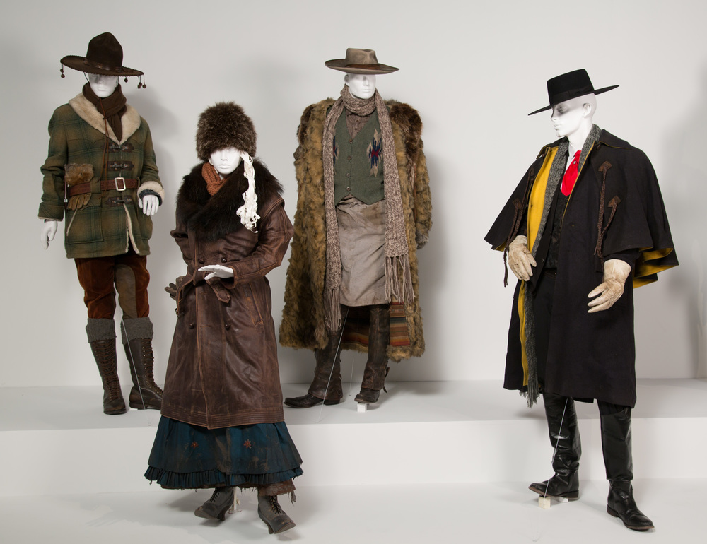  The Hateful Eight costumes by Costume Designer, Courtney Hoffman. These costumes can be seen in the 24th Annual "Art of Motion Picture Costume Design" exhibition, FIDM Museum, Fashion Institute of Design &amp; Merchandising, Los Angeles. The exhibit