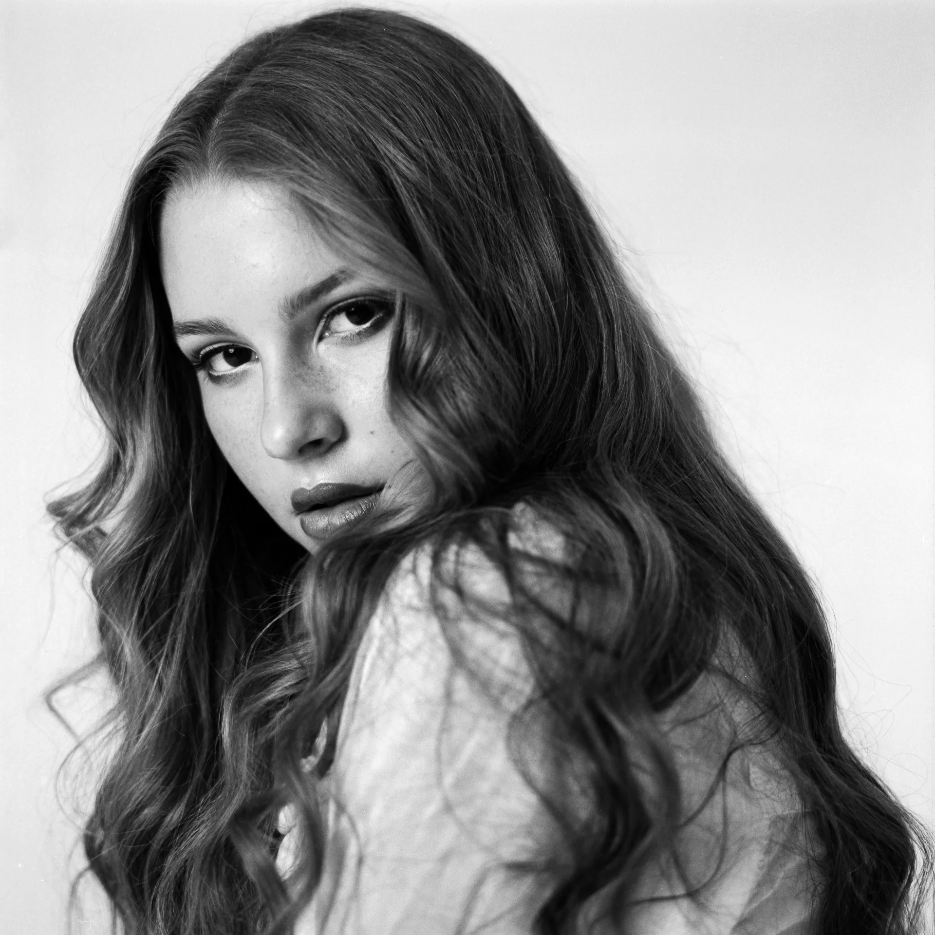 Model: Angelina Leljak Makeup Artist: Leanne Olsen Medium Format Film Hasselblad 501c Ilford Pan F 50