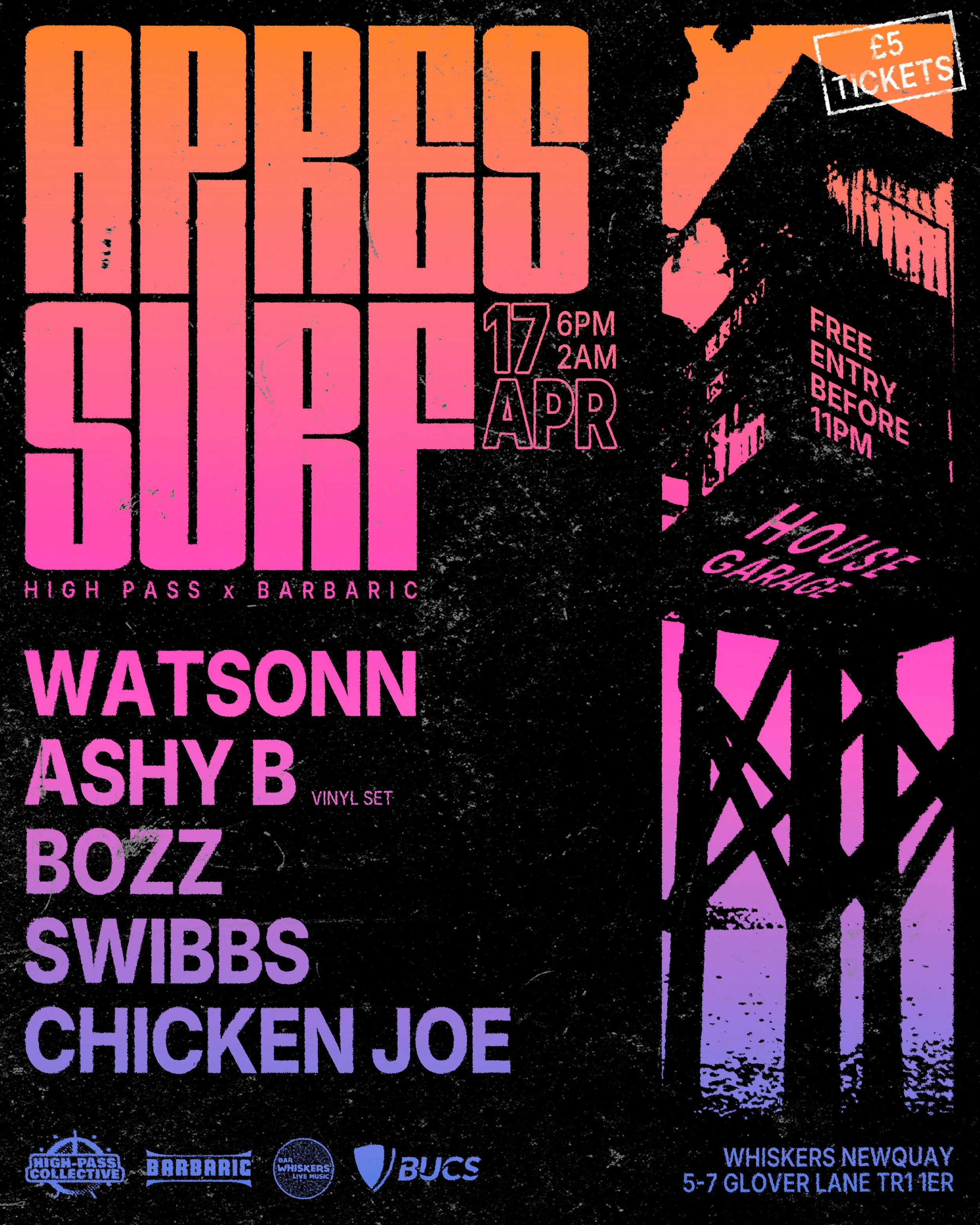 APRES SURF with HIGH PASS COLLECTIVE x BARBARIC EVENTS x REDBULL