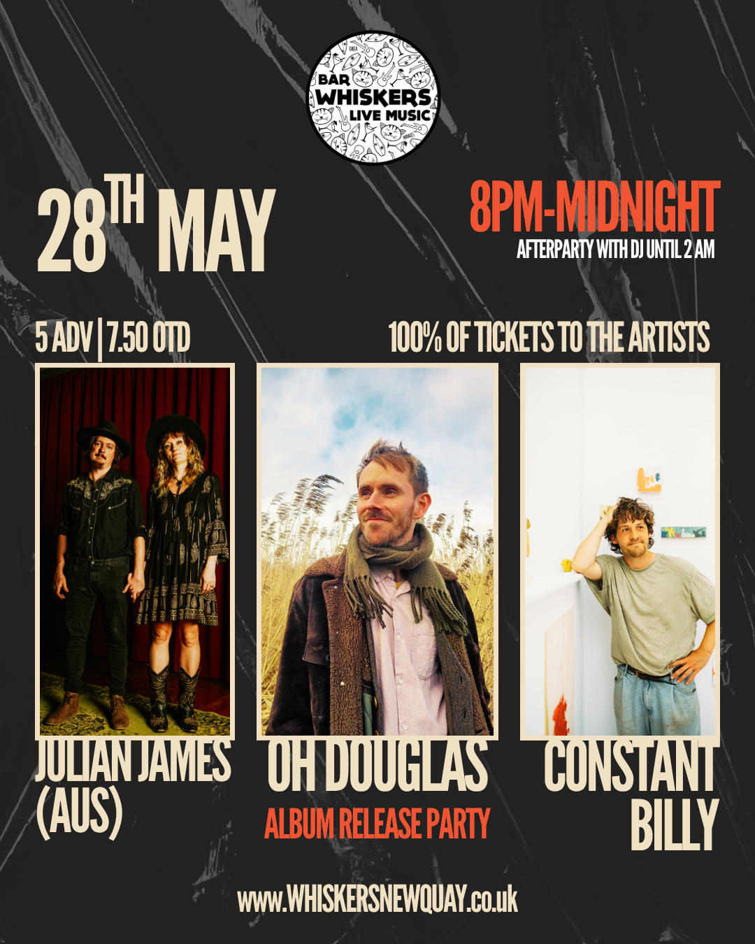 Oh Douglas (Album Release) + Julian James (Aus) + Constant Billy