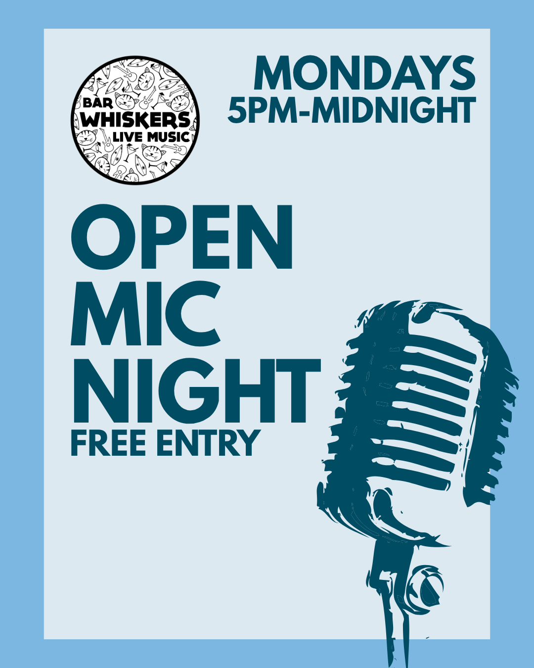 Whiskers Open Mic 