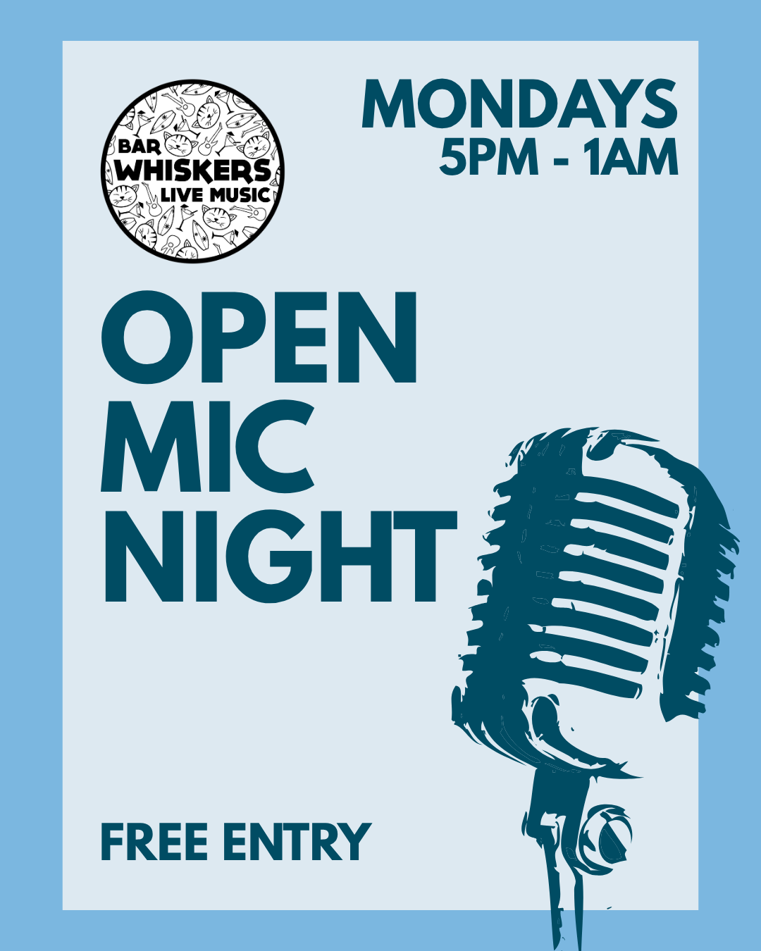 Whiskers Open Mic