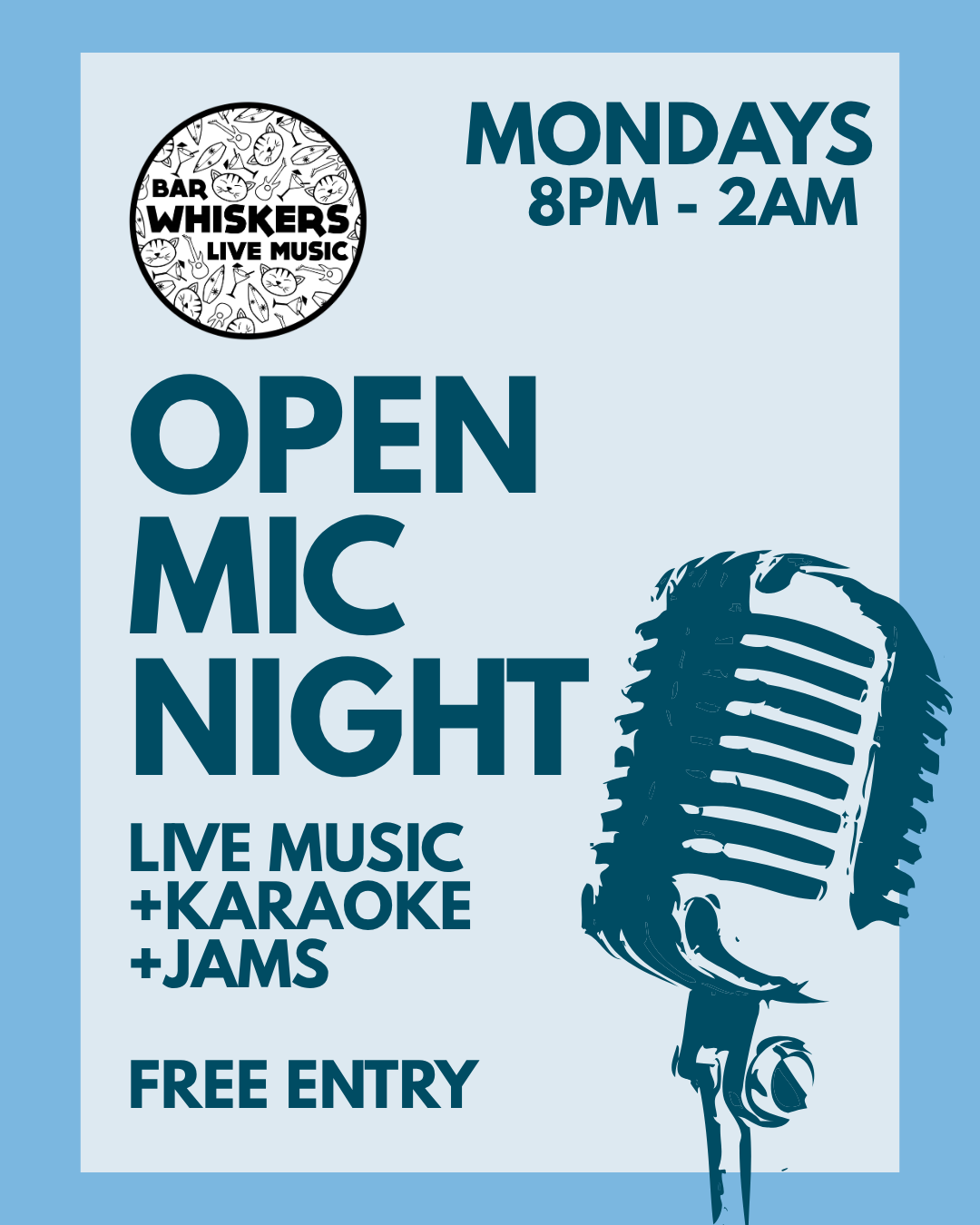 Whiskers Open Mic 