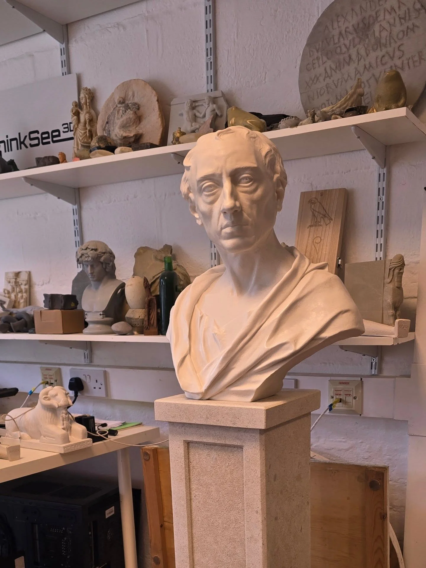 They say you shouldn't put people on pedestals but our replica portrait of poet Alexander Pope definitely deserved one. Pope wrote many proverbial sayings like, 'A little learning is a dangerous thing' and the beautiful, 'To err is human, to forgive 