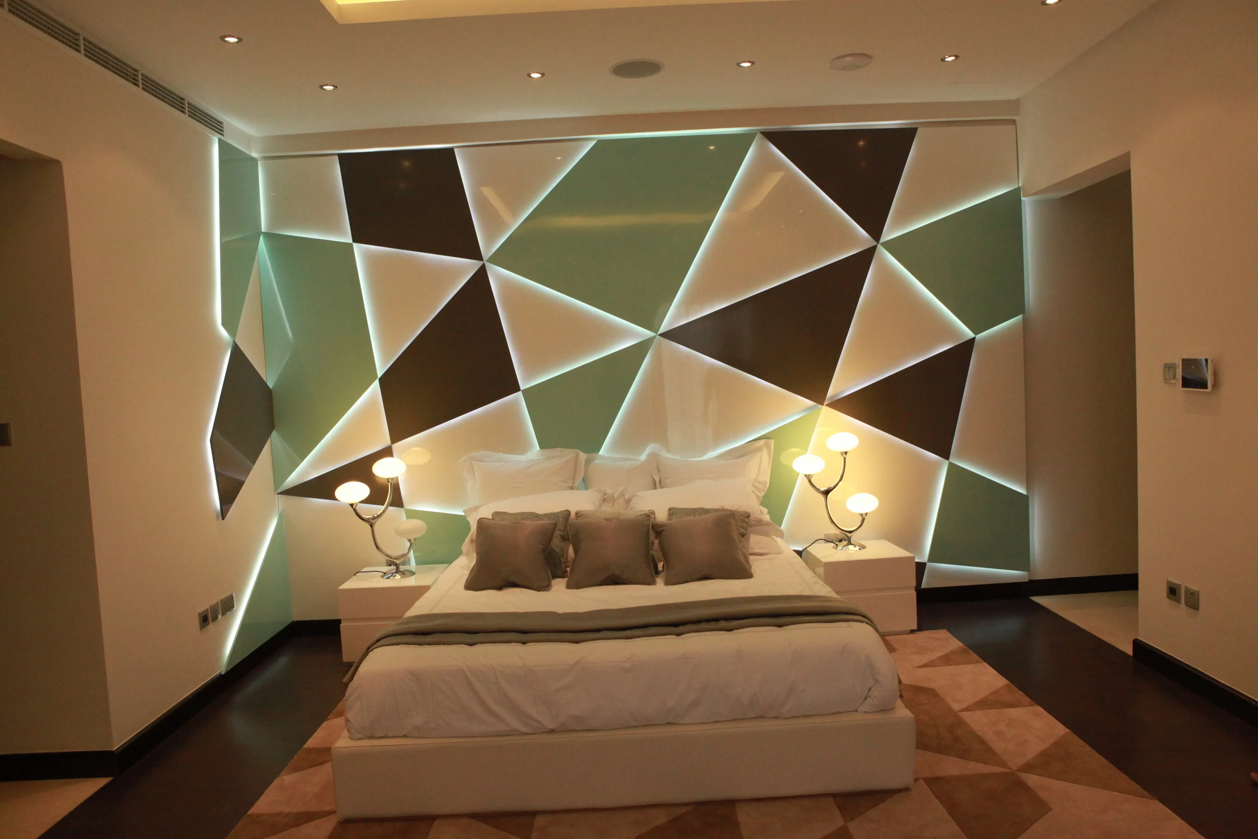 Illuminated headboard