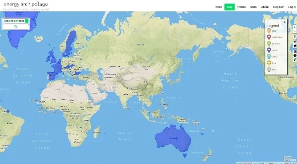 Energy Archipelago developed over the years to include data from around the globe, with the support of numerous in country partners.
