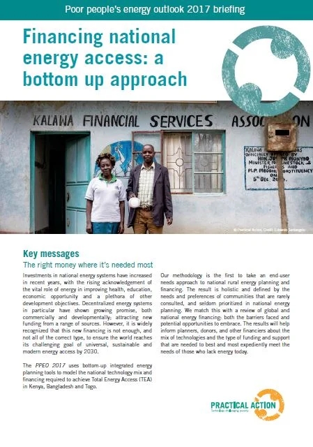 Poor People's Energy Outlook 2017 - Briefing Summary
