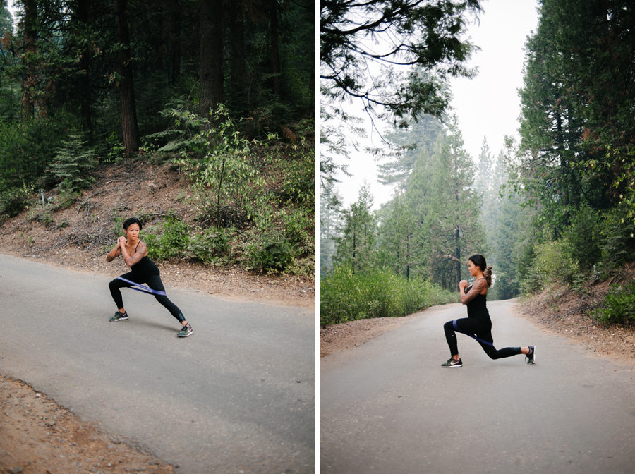 Lateral Side Lunge and Regular Lunge w/ the Booty Bands