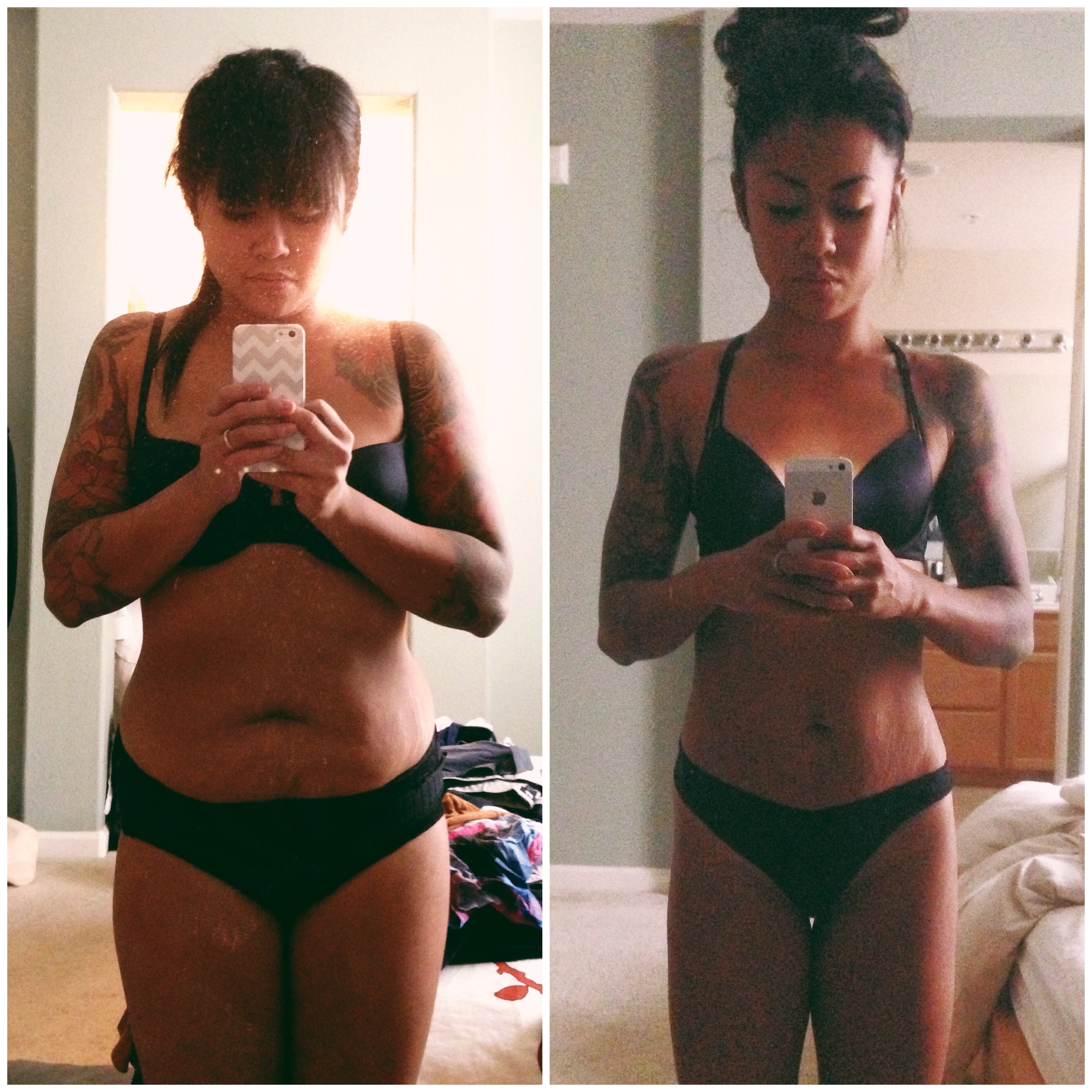 from 134lbs to 94lbs (Feb 2013 - July 2014)