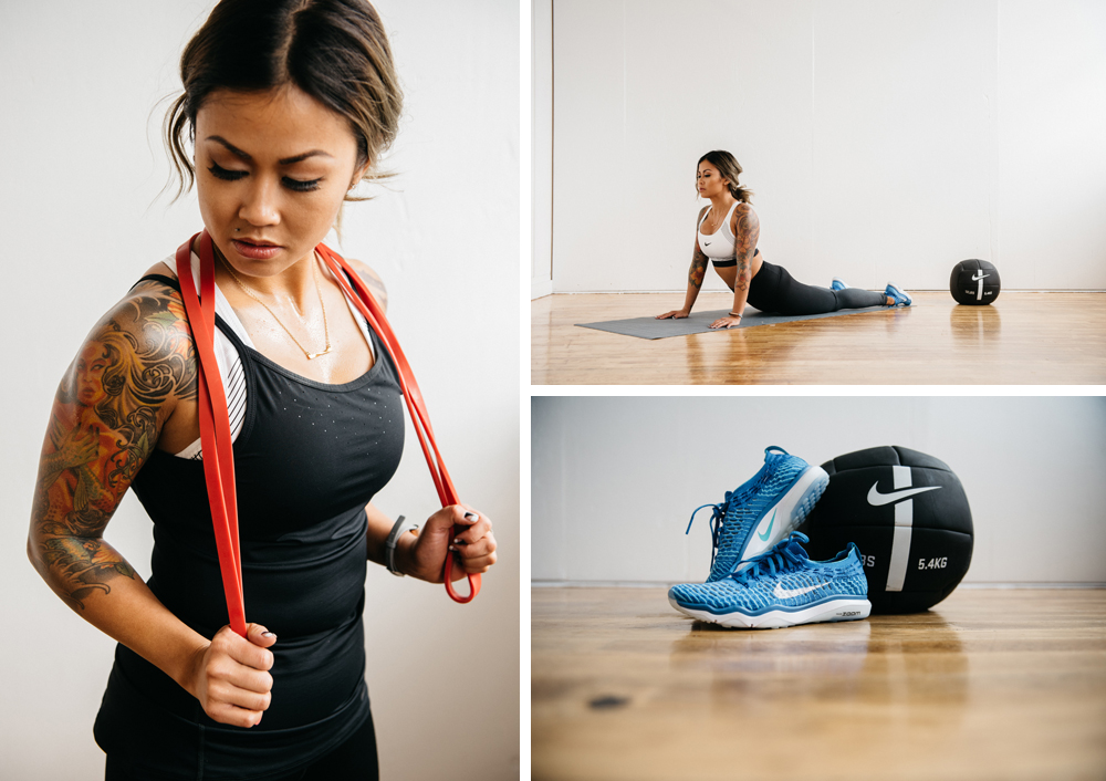 Tank: Nike Dry Training Tank Shoes: Nike Air Zoom Fearless Flyknit