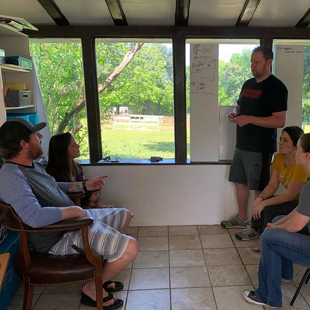 This is how we do creative meetings at the VM Agency. In the sun room on children’s furniture. It’s not creative unless your back hurts. I love doing #creative meetings. Especially when working on a new clients ad campaign. #marketing #whiteboard #familybusiness