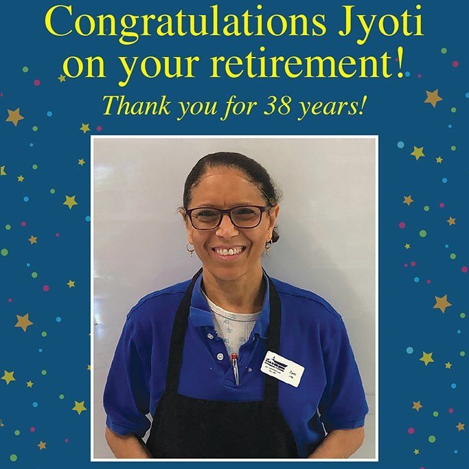 Congratulations and Happy Retirement to Jyoti! She&rsquo;s been such a big part of Kramer&rsquo;s for the past 38 years and we sure are going to miss her! We wish her the best retirement! Happy last day Jyoti! 🥳