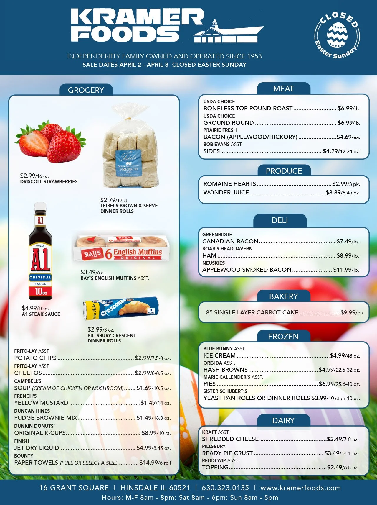 image of this weeks sales ad, call us at 630-323-0135 with any questions