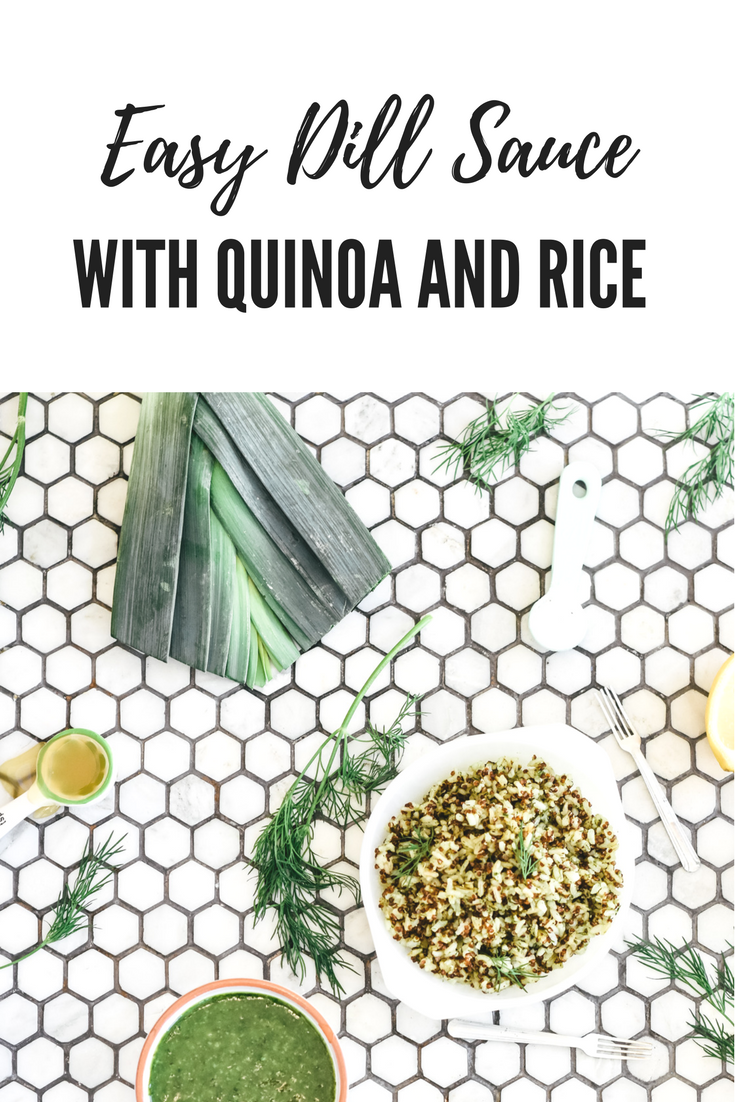 Easy dill sauce with quinoa and rice.png