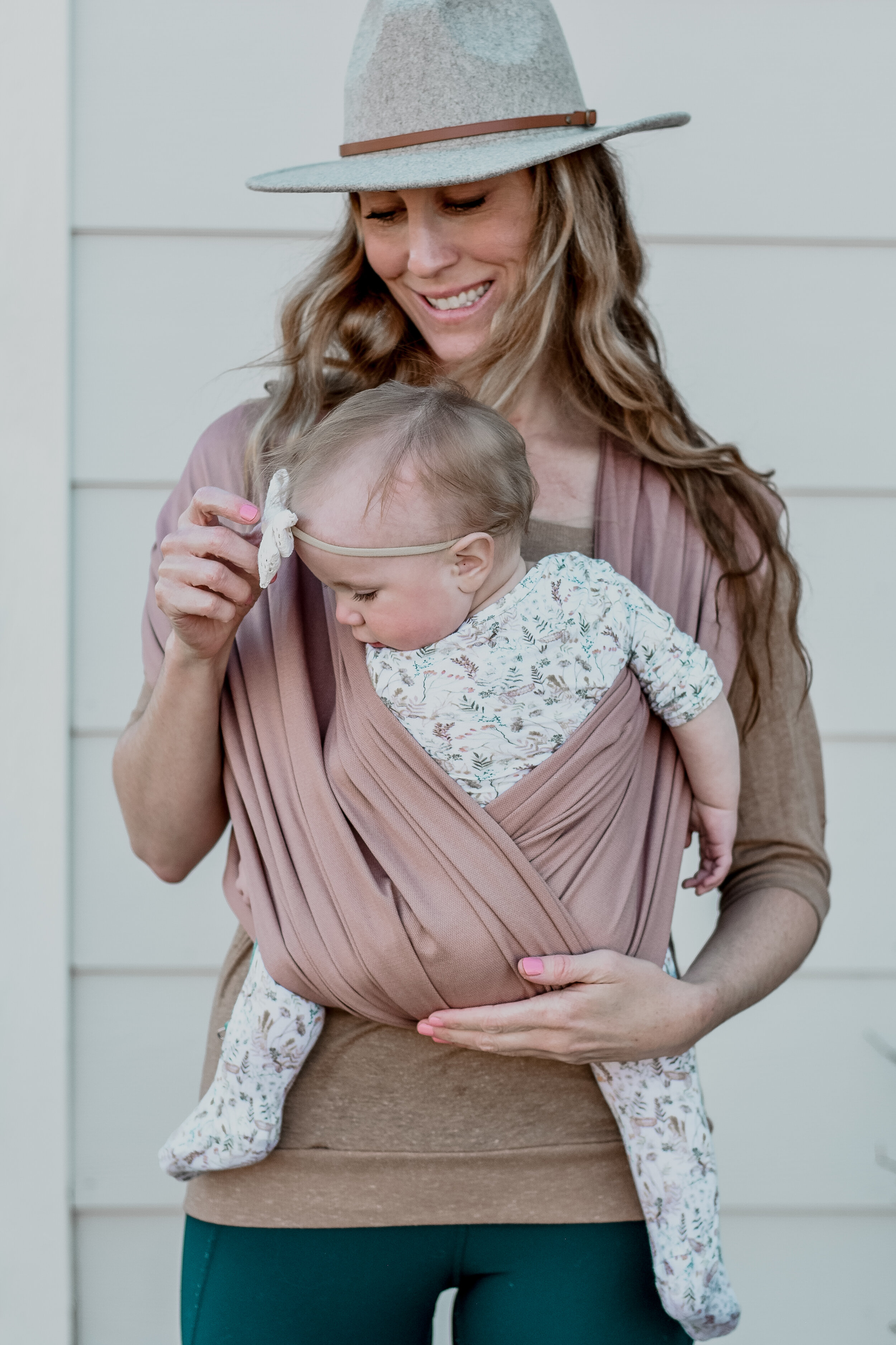 Front Facing Moby Wrap Ties To Tie Boba Wrap Front Carry Baby