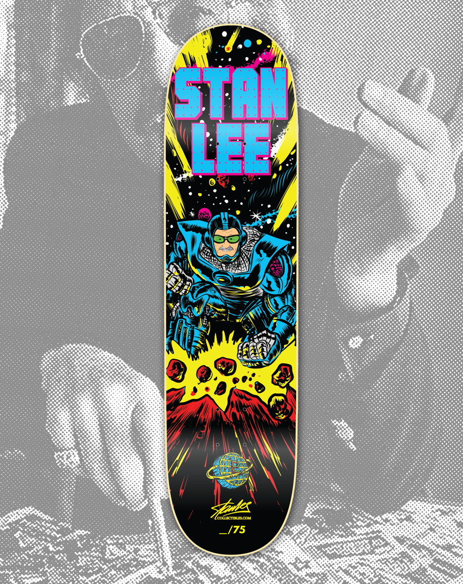 stan lee New York Comic Con skateboard